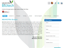 Tablet Screenshot of mehrotrabiotech.com